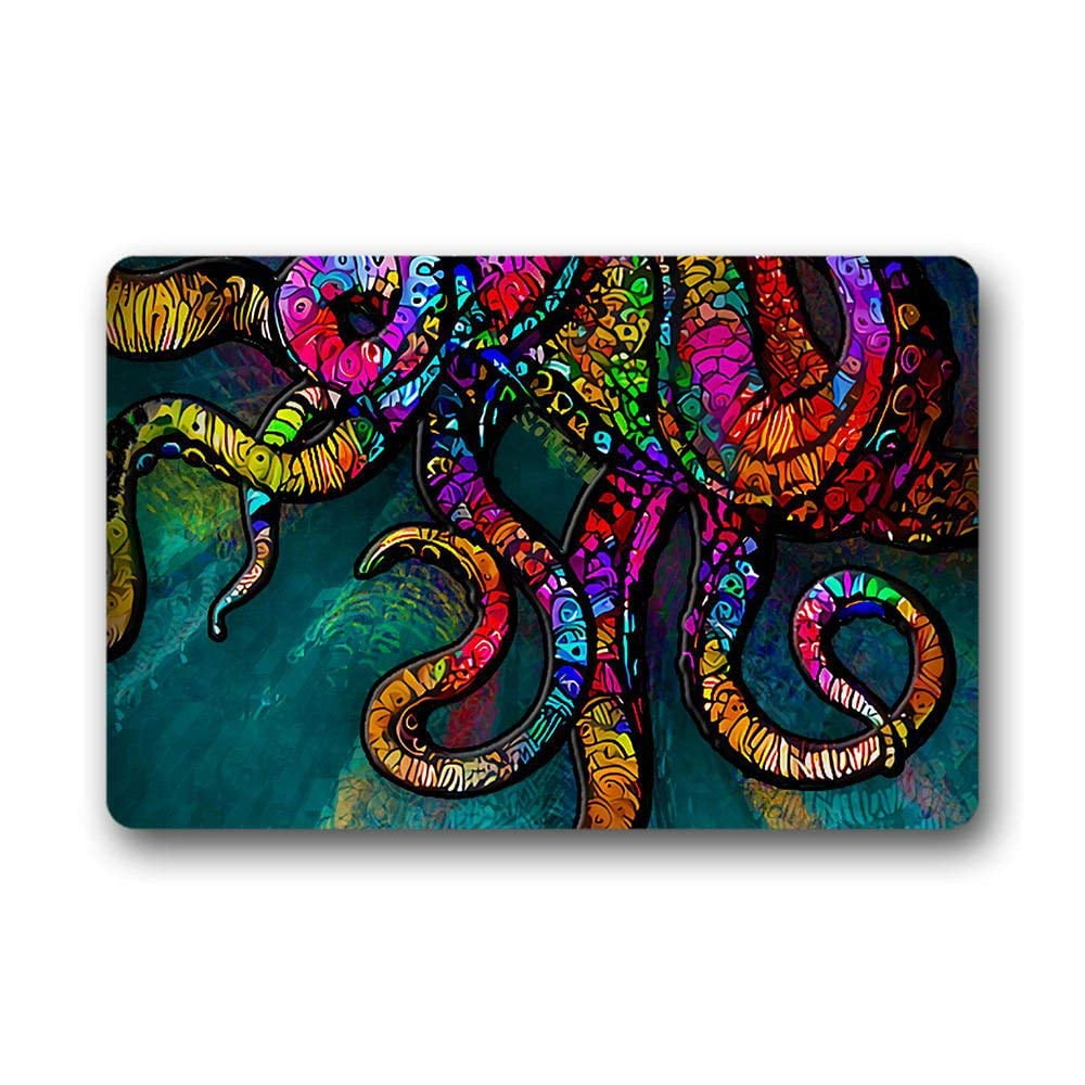 CADecor Octopus Doormat Indoor Outdoor Floor Rug 30x18 inches - Walmart.com