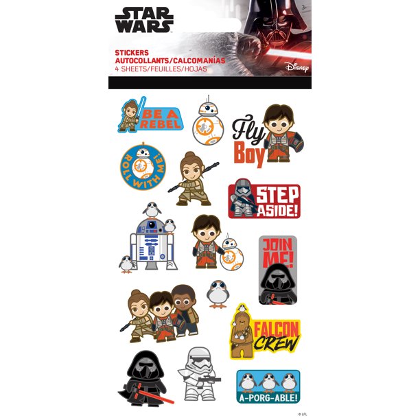 Star Wars Sticker Fun Standard Sticker 4 sheet