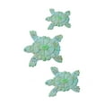 thumbnail image 2 of Sea Turtle Wall Art- Nautical 3D Metal Hanging Décor-Vintage Coastal Seaside Inspired Style-Under Water Sea Life Ocean by Lavish Home 3PC, 2 of 7