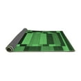 thumbnail image 2 of Ahgly Company Indoor Square Abstract Emerald Green Contemporary Area Rugs, 5' Square, 2 of 4