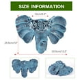 thumbnail image 3 of Sungmor Estatua de Maceta con Cabeza de Elefante, Maceta de Resina Premium y Suculenta Pintada a Mano, Maceta Colgante de Pared con Cerca de Barandilla, Adorno Decorativo de Jardín para Arte de Pared, 3 of 8