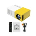 thumbnail image 3 of Xingzhi Professional Practical Projector 480x360 Pixels Audio Mini LED Projectors Small 1080P Entertainment Media Player Yellow US Plug, 3 of 9