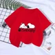 thumbnail image 3 of Camiseta de algodón de dibujos animados de Snoopy para niños y niñas, camiseta de moda para niños y niñas, camiseta de verano para niños, camiseta de moda para niños, camiseta superior 2024, 3 of 5