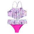 thumbnail image 3 of iEFiEL 2Pcs Girls Bikini Suit Spaghetti Straps Tube Top with Bottom Set Swimwear Beach Bathing Suit,Sizes 2T-10 Colorful 8, 3 of 7