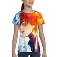 thumbnail image 5 of My Hero Academia Shoto Todoroki Kids T-Shirt 3d Printed Graphic T-Shirts Boys And Girls Short Sleeve Shirts For Youth Kids X-Small, 5 of 7
