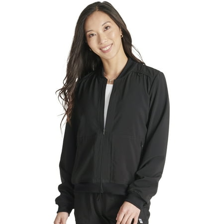 

Cherokee Scrubs Jacket For Women Zip Front Bomber CK349A