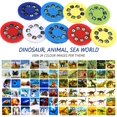 thumbnail image 3 of 3 Pieces Slide Projector Torch Projection Toys Education Projection Flashlight Toy Educational Learning Bedtime Night Light for Homeschool Early Education Projector, 3 of 7