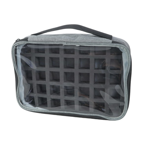 35 Bottle Nails polished Organizers Case Removable Foam Inserts Unique Compartments Practical Polyester Makeup Storage Bag
