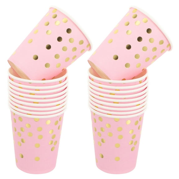 PAMINGONO Disposable Use Paper Cups Party Decoration 20Pcs 3.5x2.9in