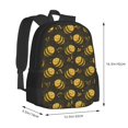 thumbnail image 2 of Daiia Cute Cartoon Bees Backpack for Men and Women -Durable Backpack Large Capacity, Water-Resistant Bag with Adjustable Straps and Laptop Compartment, 2 of 7