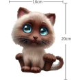 thumbnail image 2 of Uds pegatinas de coche simuladas, bonitas pegatinas de gato en 3D adecuadas, 2 of 5