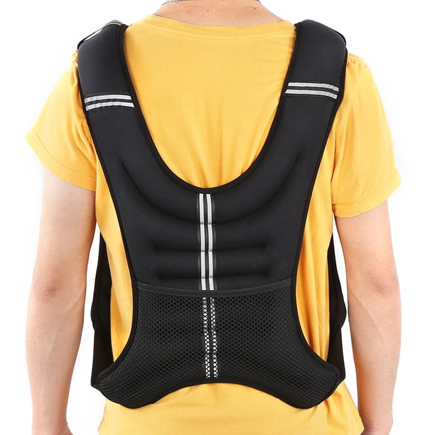 Chaleco De Entrenamiento De Fuerza De Peso, Hombres Chalecos Con Peso Al Cuerpo Ajustable Con Una Franja Reflectante Para Correr, Trotar, Caminar