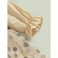 thumbnail image 6 of TSEXIEFOOFU Toddler Girls Spring Autumn A-line Dress Long Sleeve Dot Print Tulle Patchwork Dress, 6 of 9