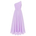 thumbnail image 2 of Alvivi Kids Girls One Shoulder Junior Bridesmaid Dress Formal Party Maxi Gown 6-16, 2 of 5