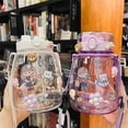 thumbnail image 3 of 1300ML Purple Large Capacity Water Bottle with Straw, Portable Strap & Stickers - Leak-Proof, Durable Design for Kids & Adults, Ideal Summer Hydration Accessory for Outdoor Activities, High Aesthetic, 3 of 6