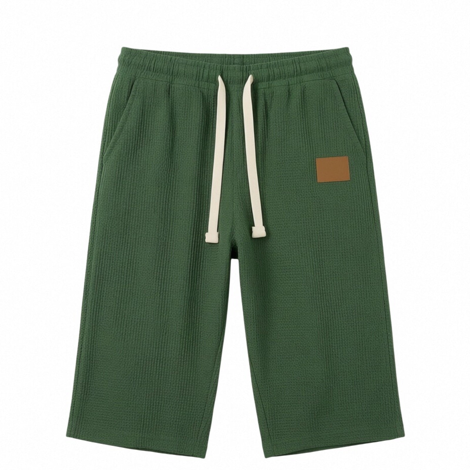 Timoontee Men Beach Shorts Functional Side Pockets Pockets for Outdoor Activities Relaxed Fit Design Green L