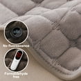 thumbnail image 4 of REK Soft Flannel Sofa Cover With Lace Trim Stretchable Couch Protector For Living Room Furniture Comfortable And Durable, 4 of 6