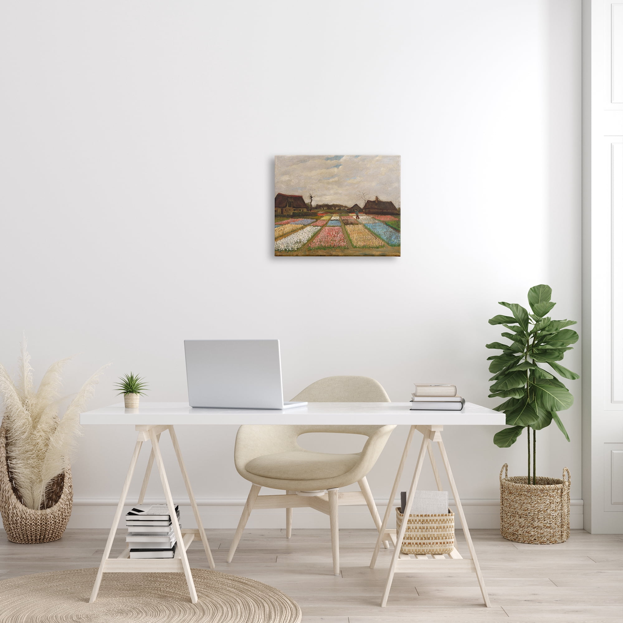 Stupell Industries Bulb Fields in Holland Vincent van Gogh Classic Painting Painting Gallery Wrapped Canvas Print Wall Art, Design by one1000paintings