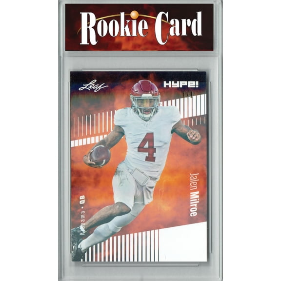 Certified Mint  Jalen Milroe 2024 Leaf HYPE! #146 White Shimmer 1/1 Rookie Card Alabama