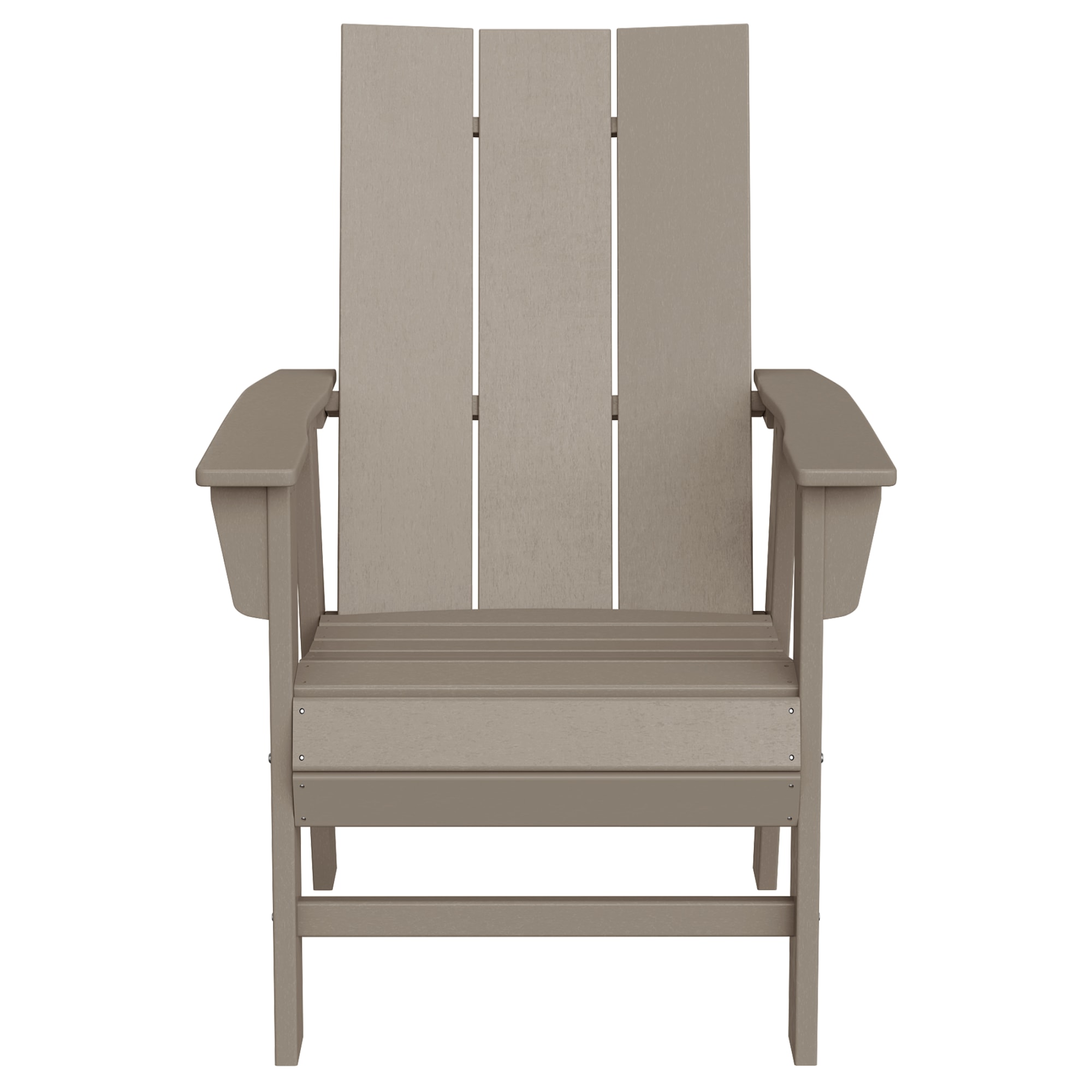 WestinTrends Ashore Outdoor Adirondack Dining Chair, Weathered Wood photo 2