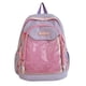 thumbnail image 3 of Mochila de moda con bolsillo transparente de nailon para viajes escolares y universitarios. Violeta, 3 of 9