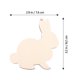thumbnail image 3 of Amosfun - 20 colgantes de conejo de Pascua de madera para manualidades, conejito de Pascua, decoración de madera, accesorios de madera con cuerda de cáñamo para fiestas de Pascua, 3 of 4