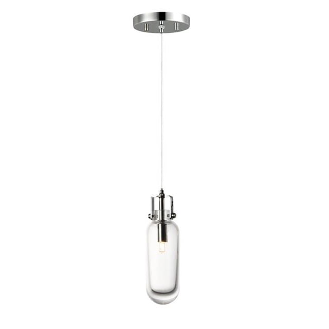 ET2 E24300-18PC 10.25 in. Kem 1-Light Pendant Ceiling Light, Polished Chrome