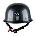 thumbnail image 6 of 1Storm Novelty Motorcycle Half Face Helmet German Style DOT Approved: HKY602 Fiber Black, 6 of 8