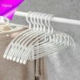 thumbnail image 2 of Miogawg White Plastic Clothes Hangers, Heavy Duty Coat Hangers 10 Pack, Premium Thick Wide Shoulder Suit Hanger With Non-Slip Hook, Space Saving Hangers For Shirts, Sweaters, Dresses, Pants, 2 of 7