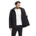 thumbnail image 4 of Wantdo Men's Recycled Winter Coat Warm Winter Jacket Waterproof Puffer Jacket with Deachable Hood Black L, 4 of 10