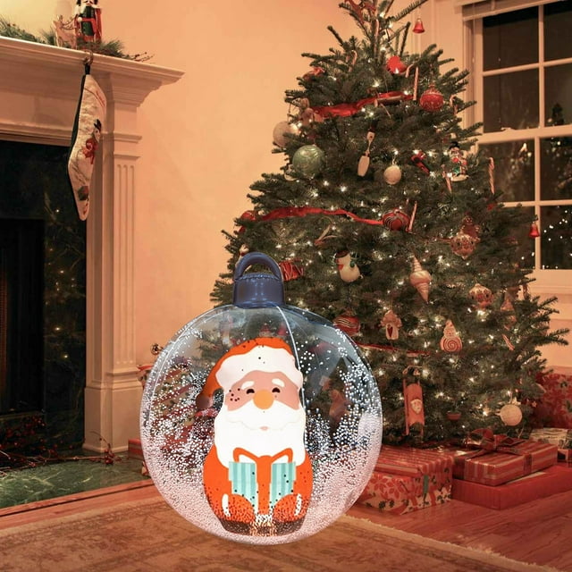 YINGQING Inflatable Christmas Ornaments PVC 24 Inch Large Christmas Inflatables Decorations Outdoor Inflatable Ornaments For Outdoor Yard