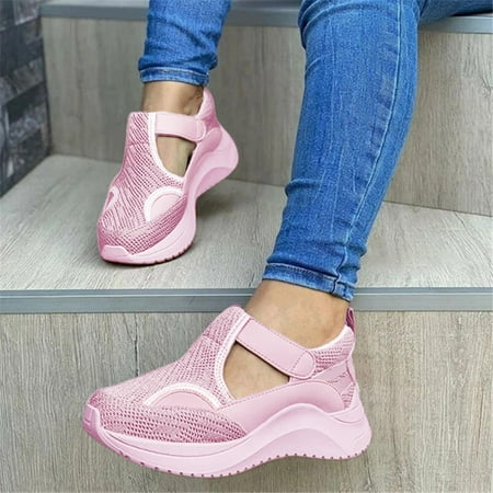 

Women s Casual Large Size Pure Color Breathable Thick Bottom Casual Shoes