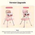 thumbnail image 3 of HARPPA Baby High Chair, 8 in 1 Toddler Dining Booster Seat for Baby Girl, Pink, 3 of 11