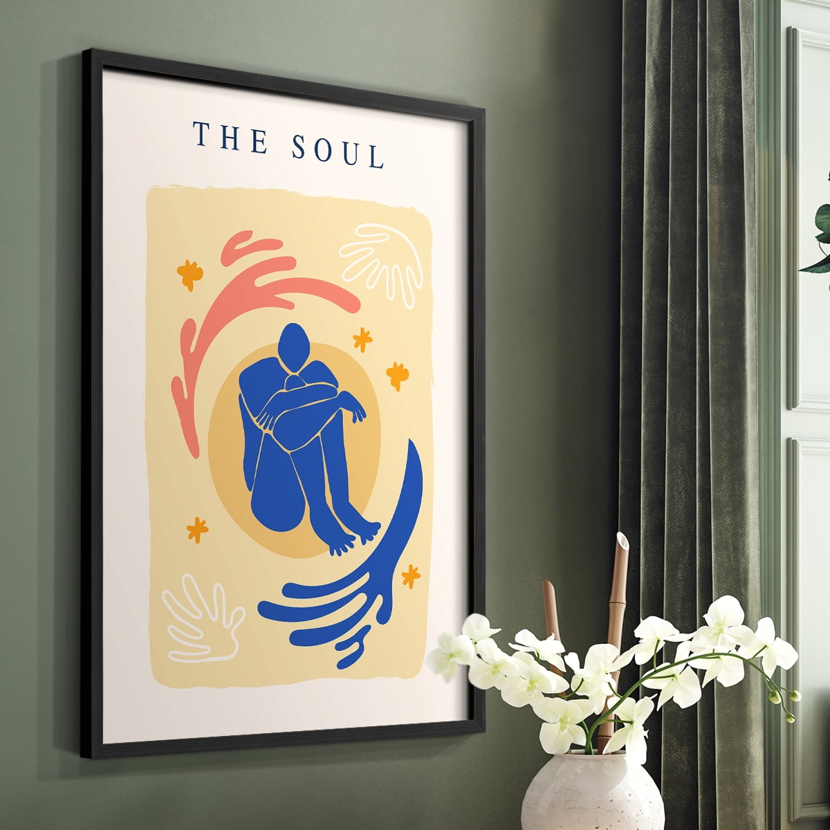 Matisse CCCXII in Black Solid Wood 11 x 14 Framed Print