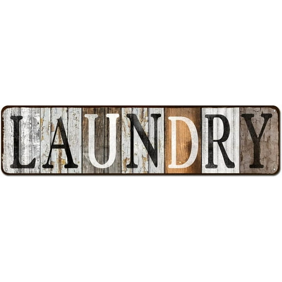Rustic Farmhouse Family Laundry Decor Sign & Wall Prints 4"x16"