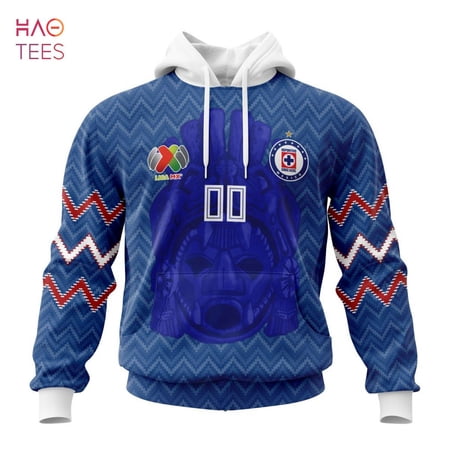 BEST Liga MX Cruz Azul Specialized Team Jersey With Maya Design 3D Hoodie