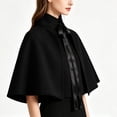 thumbnail image 4 of Hvyesh Victorian Gothic Renaissance Medieval Steampunk Collar Capelet Womens Short Cape Cloak, 4 of 6