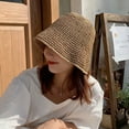 thumbnail image 3 of SikaFu Straw Hat Female Fresh Korean Version Various Japanese Shading Hat In Summer Thin Face And Weaving Face Fisherman Hat, 3 of 9