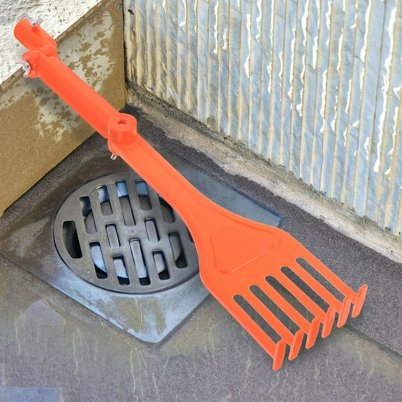 OUNONA Gutter Cleaning Rake Set - Outdoor Leaves Removal Tool, Roof Gutter Duster, Household Gutter Cleaning Scoop, and Easy to Use