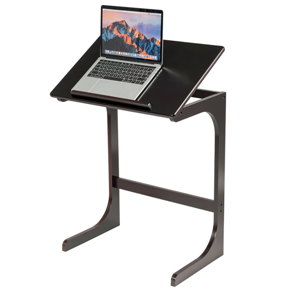 Finihen Adjustable End Table, Adjustable C-Shape Couch End Table wth Tilting Top, Sofa Side Table, Bed Side Table, for Living Room, Bedroom, Brown Finihen Adjustable End Table, Adjustable C-Shape Couch End Table wth Tilting Top, Sofa Side Table, Bed Side Table, for Living Room, Bedroom, Brown