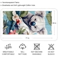 thumbnail image 2 of Koala Elegant Translucent Chiffon Silk Scarf for Women | Light & Breathable 180*73 Size Headscarf, 2 of 6