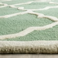 thumbnail image 3 of SAFAVIEH Cambridge Merletta Geometric Wool Area Rug, Teal/Ivory, 4' x 6', 3 of 8