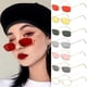 thumbnail image 2 of hombres mujeres vintage rectángulo gafas de sol gafas de sol de metal gafas de sol pequeñas ovaladas de las mujeres gafas de sol uv400 clásico de la lente transparente gafas de la marca sombras, 2 of 4