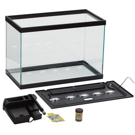 20-Gallon Glass Fresh Water Aqua Fish Tank Aquarium Starter Kit With ...