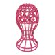 thumbnail image 1 of Soporte para pelucas con forma de corazón, portátil, estable y profesional para exhibición de sombreros y pelucas. Rosa, 1 of 9