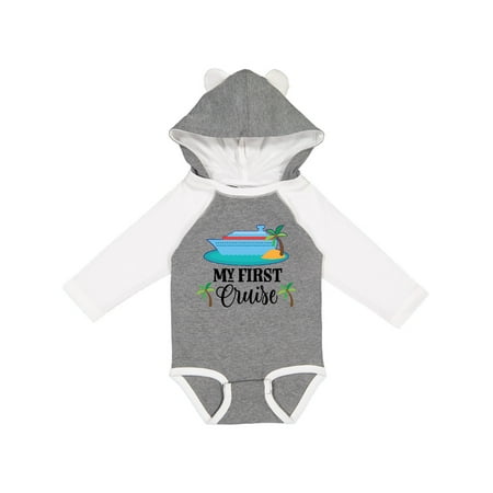 

Inktastic My 1st Cruise Vacation Trip Gift Baby Boy or Baby Girl Long Sleeve Bodysuit