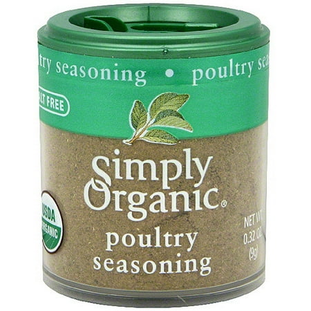 Simply Organic Poultry Seasoning, .32 oz (Pack of 6)