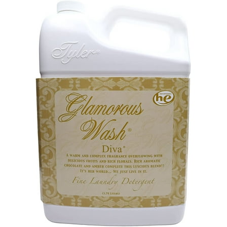 Tyler Candle Diva Glamorous Wash Liquid Laundry Detergent, 48 Loads, 128 fl oz