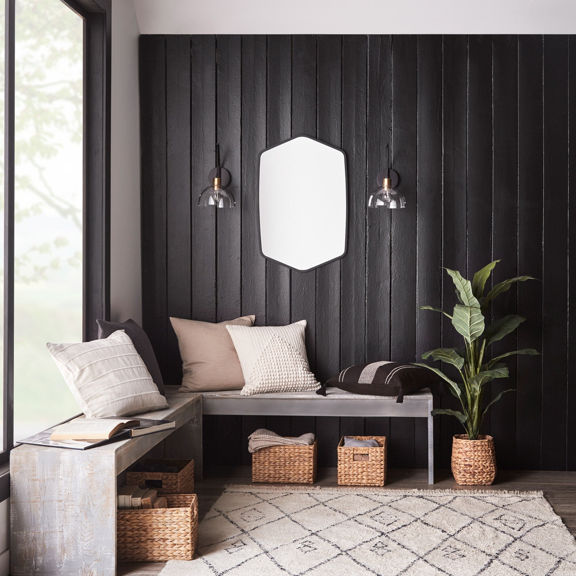 Bouclair Medium Hyacinth Basket, BOUCLAIR MED HYACINTH BASK