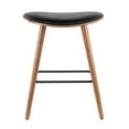 thumbnail image 2 of Tabouret de comptoir moderne milieu-du-siècle Saddle de LumiSource, 2 of 9